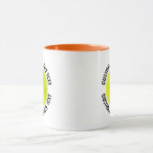 Medium Text ORANGE Combo 11oz Custom Pickleball Tasse (Zentrum)