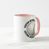 Medium Text PINK Combo 11oz Benutzerdefiniertes Ba Tasse (VorderseiteRechts)