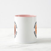 Medium Text PINK Combo 11oz Individueller Basketba Tasse (Zentrum)