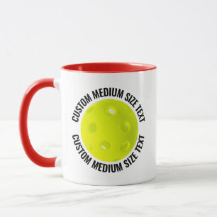 Medium Text ROT Combo 11oz Custom Pickleball Tasse