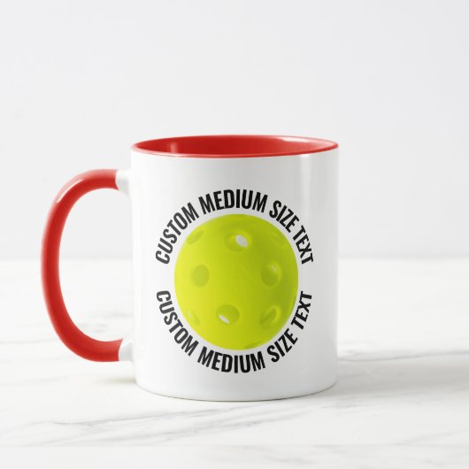 Medium Text ROT Combo 11oz Custom Pickleball Tasse (Links)