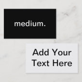 Medium Visitenkarte (Vorne/Hinten)