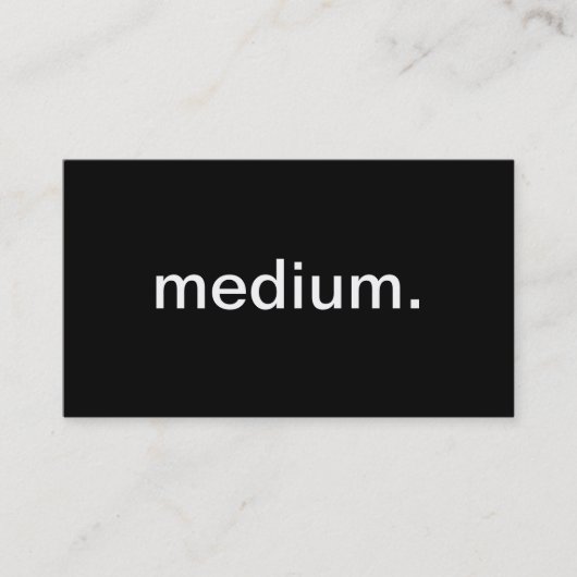 Medium Visitenkarte (Vorderseite)