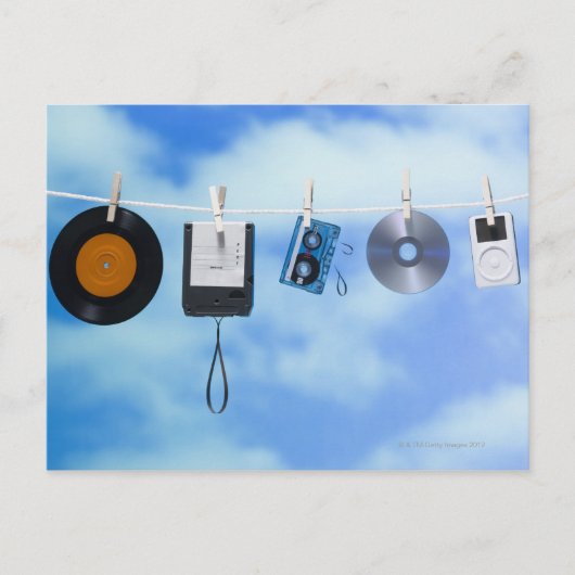 Medium-Wäscheleine Postkarte (Vorderseite)