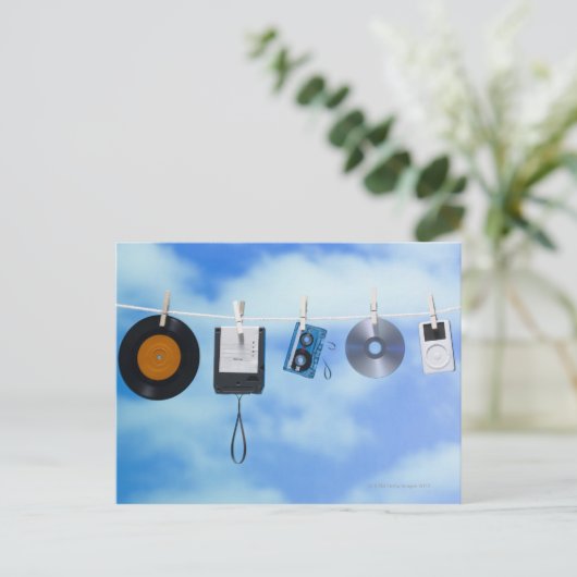 Medium-Wäscheleine Postkarte (Stehend Vorderseite)