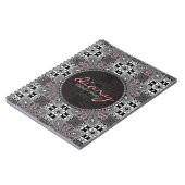 Medivale Gothic Girl Tartan Flora Diary Notebook Notizblock (Linke Seite)