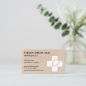 Medizin | Apothekerin | Krankenhaus Visitenkarte (Stehend Vorderseite)