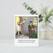 Medizin-/Arzt Humor Postkarte (Stehend Vorderseite)