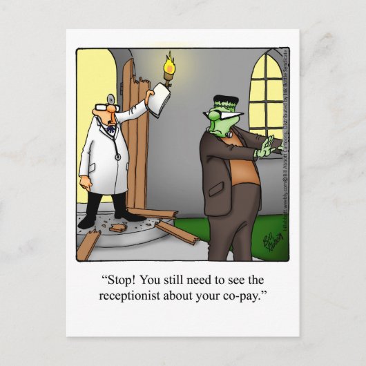 Medizin-/Arzt Humor Postkarte (Vorderseite)