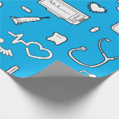 Medizin / Arzt / Krankenpflege Geschenkpapier (Ecke)