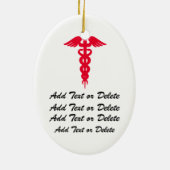 Medizin - Arzt - SRF Keramik Ornament (Hinten)