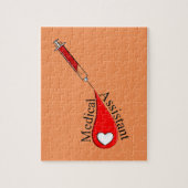 Medizin Assistant Blood Drop Art Puzzle (Vertikal)