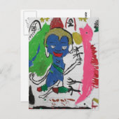 Medizin Buddha mit Dragon Postcard Postkarte (Vorne/Hinten)