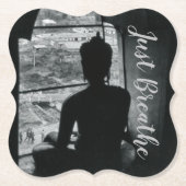 Medizin einfach nur atmen Yoga Untersetzer (Vorderseite)