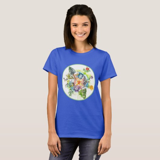 Medizin Emma Mandala Frauenhemd T-Shirt (Vorne ganz)
