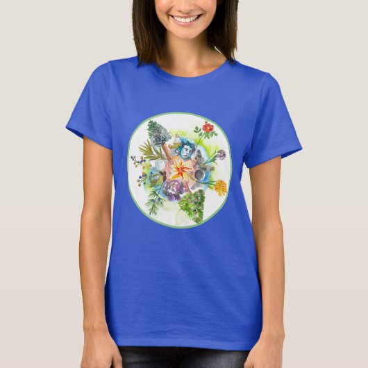 Medizin Emma Mandala Frauenhemd T-Shirt (Vorderseite)