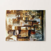 Medizin-Flaschen im Glaskasten Puzzle (Horizontal)