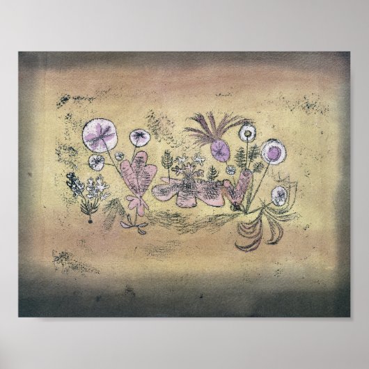 Medizin Flora : Paul Klee 1924 Poster (Vorne)