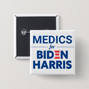Medizin für Biden Harris Custom Text White Button