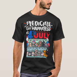 Medizin für Glück am 4. Juli Clowder von C T-Shirt