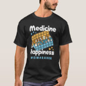 Medizin für Glück Weimaraner Funny Weims Humo T-Shirt (Vorderseite)