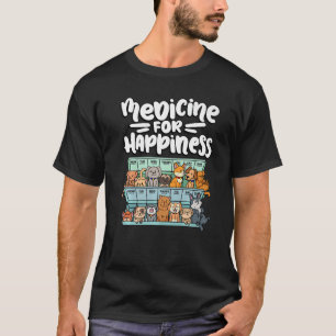 Medizin für Glückspille Box Tiere Hunderassen T-Shirt