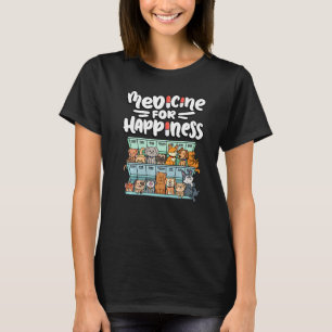 Medizin für Glückspille Box Tiere Hunderassen T-Shirt