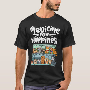 Medizin für Glückspille Box Tiere Hunderassen T-Shirt
