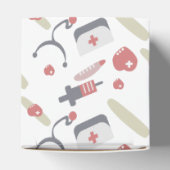 Medizin Graduation Party Nurse Practioner Muster Geschenkschachtel (Oben)