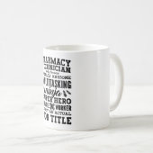 Medizin Held Tech Apotheker Apothekenassistent Kaffeetasse (VorderseiteRechts)