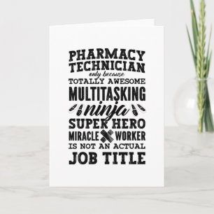 Medizin Held Tech Apotheker Apothekenassistent Karte