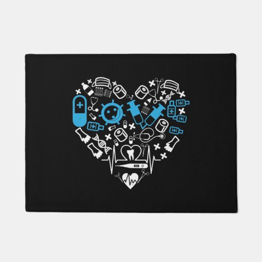 Medizin - Herz aus der Medizintechnik Fußmatte (Vorderseite)