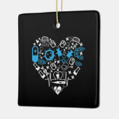 Medizin - Herz aus der Medizintechnik Keramikornament (Links)