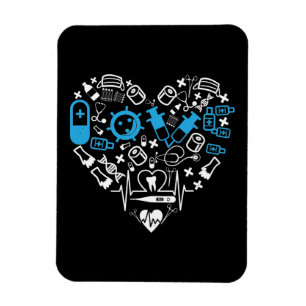 Medizin - Herz aus der Medizintechnik Magnet