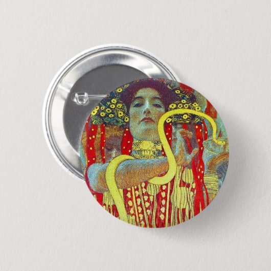 Medizin II Gustav Klimt Button (Vorne & Hinten)