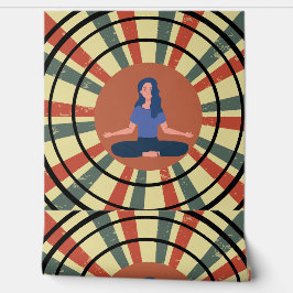 Medizin in Kreise: Ruhe in einer Retro-Dyna Tapete