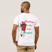 Medizin ist das beste Lachen - Funny Medical Quot T-Shirt (Schwarz voll)