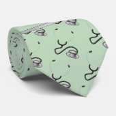 Medizin, Krankenpflege, Doktor-bezogene Stethoskop Krawatte (Gerollt)