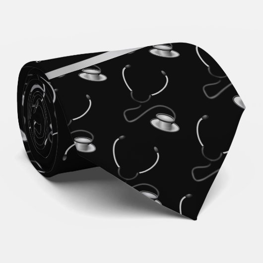 Medizin, Krankenpflege, Doktor-bezogene Stethoskop Krawatte (Gerollt)