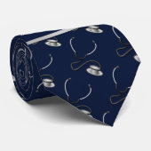 Medizin, Krankenpflege, Doktor-bezogene Stethoskop Krawatte (Gerollt)