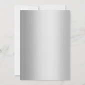 Medizin & Krankenpflege Schule Moderner Silberner  Einladung (Rückseite)