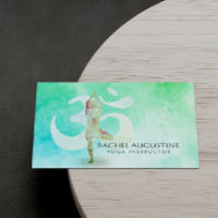 Medizin Lehrer Wasserfarbe Yoga Pose Om Signage