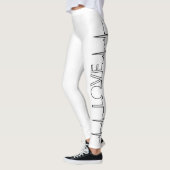 Medizin Liebe Herzschlag Krankenschwester Spaß Val Leggings (Links)