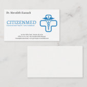 Medizin | Logo der Klinik Visitenkarte (Vorne/Hinten)
