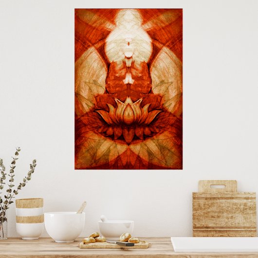 Medizin.Lotus4 Poster (Küche)