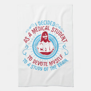Medizin - Medical Student Studies Gehirn Geschirrtuch