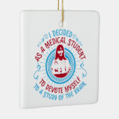 Medizin - Medical Student Studies Gehirn Keramikornament (Rechts)