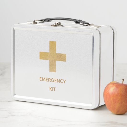 Medizin-Metallbox des Gold Cross Emergency Kit Metall Brotdose (Beispiel)