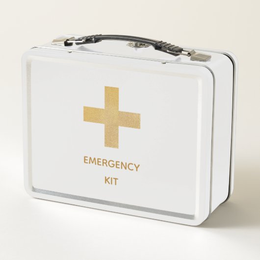 Medizin-Metallbox des Gold Cross Emergency Kit Metall Brotdose (Rückseite)