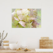 Medizin, opaleszenz Hydrangea Poster (Küche)